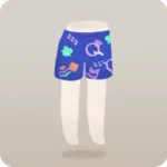 リヴリーモチーフ柄ハーフパンツ