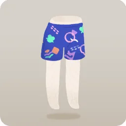 リヴリーモチーフ柄ハーフパンツ