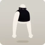 ステッチブラックトップス