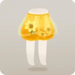 ハチミツ色の花のパンツ
