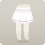 淡色のスクールスカート