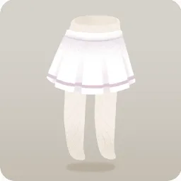 淡色のスクールスカート
