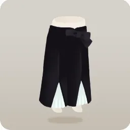 瞑想の黒い洋袴