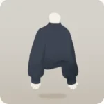 シンプルネイビーニット