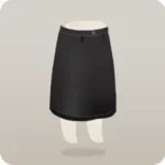 ブラックレザーロングスカート