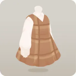 チェック柄ワンピース