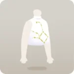 星座柄ノースリーブシャツ
