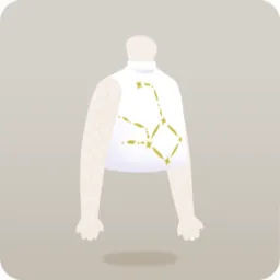 星座柄ノースリーブシャツ