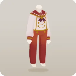 寮生の朝焼け空セーラー服