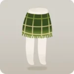 深緑ツイードミニスカート