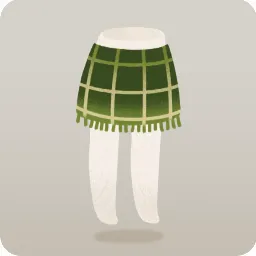 深緑ツイードミニスカート