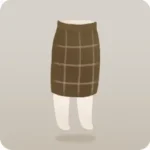 ウォールナットブラウンスカート