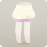 白の駒のパンツ