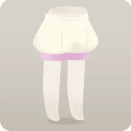白の駒のパンツ