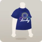 花火柄のTシャツ