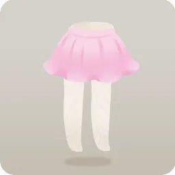 ピンクフラワースカート
