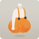カボチャシルエットのズボン