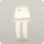 白いキュロットパンツ