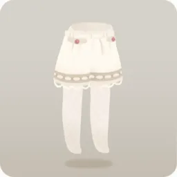 白いキュロットパンツ