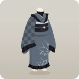 薄水色のハイカラな着物