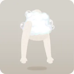 ふわふわ泡のクロップタンクトップ