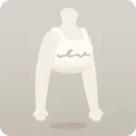 ロゴ入りショートタンクトップ・白