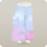 グラデカーゴパンツ・水色