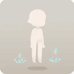 停止の花園の雨粒