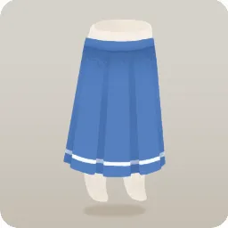 紺色のスクールロングスカート