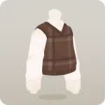 チェック柄ニットベスト