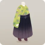 葉っぱ柄のお出かけ袴