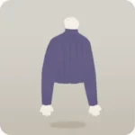 タートルネックインナー・紫