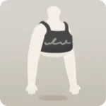 ロゴ入りショートタンクトップ・黒