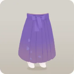 シンプルな袴・紫