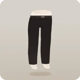 フォーマルな黒パンツ