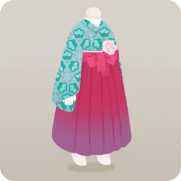 花柄のお出かけ袴