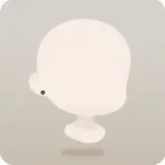 シンプルな黒ピアス