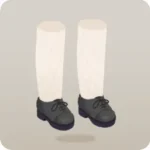 吸血鬼の黒革シューズ