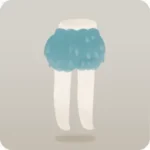 毛長植物パンツ・緑