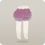 毛長植物パンツ・赤