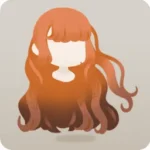 曇り空になびく少女の髪