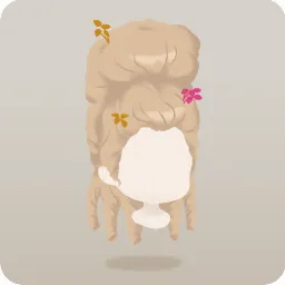華やかな貴族の髪