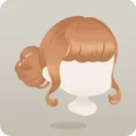 絵描きの女の子のまとめ髪