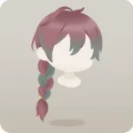 シャイな三つ編みヘア