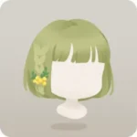 三つ編みミモザボブ