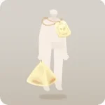 からまったティーバッグ