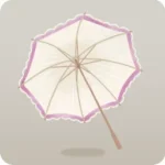 気品のある白い日傘