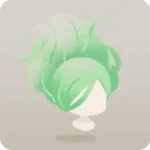重力から解放された髪