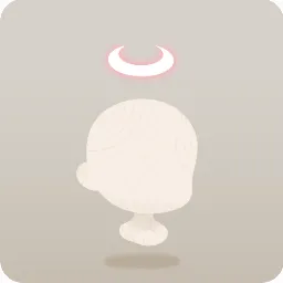 浮かぶ三日月型の光