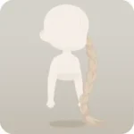 きらめくサイド三つ編み